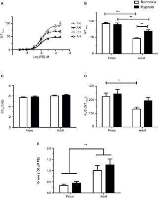 Long-Term High-Altitude Hypoxia and Alpha Adrenoceptor-Dependent Pulmonary Arterial Contractions in Fetal and Adult Sheep